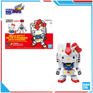 Mô hình lắp ráp Gunpla - BANDAI - Siêu mèo Hello Kitty và SD Gundam RX-78-2 589248