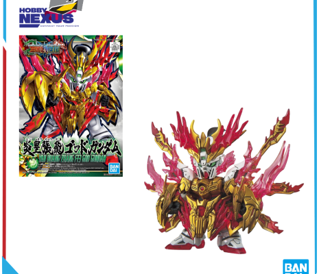Mô hình lắp ráp Gunpla - BANDAI - SD SANGOKU SOKETSUDEN Yan Huang Zhang Fei GOD GUNDAM 589231