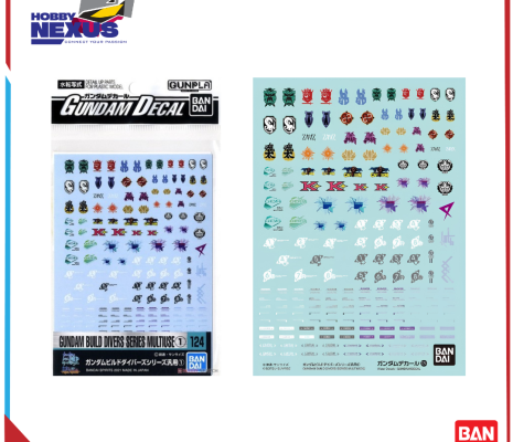 Mô hình lắp ráp Gunpla - BANDAI - GUNDAM DECAL 124 GUNDAM BUILD DIVERS SERIES MULTIUSE ① 619884