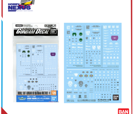 Mô hình lắp ráp Gunpla - BANDAI - GUNDAM DECAL 128 MOBILE SUIT GUNDAM 00 the Movie MULTIUSE ②  621610