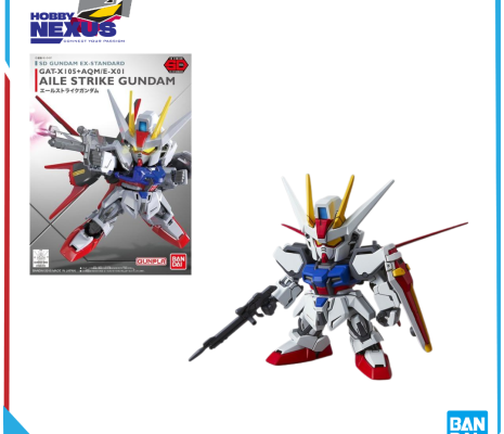 Mô hình lắp ráp Gunpla - BANDAI - SD GUNDAM EX-STANDARD AILE STRIKE GUNDAM 656162