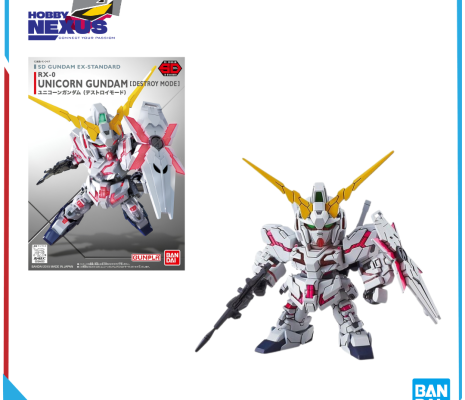 Mô hình lắp ráp Gunpla - BANDAI - SD GUNDAM EX-STANDARD UNICORN GUNDAM (DESTROY MODE) 656193