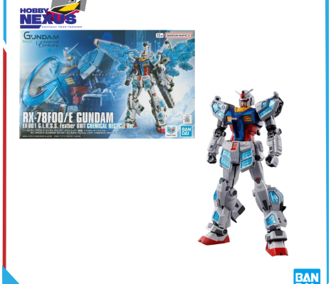 Mô hình lắp ráp - BANDAI - 1/144 RX-78F00/E GUNDAM (EX-001 G.L.R.S.S. Feather UNIT) CHEMICAL RECYCLE Ver. 735843